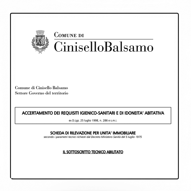 Cinisello Balsamo attestazione idoneità alloggiativa