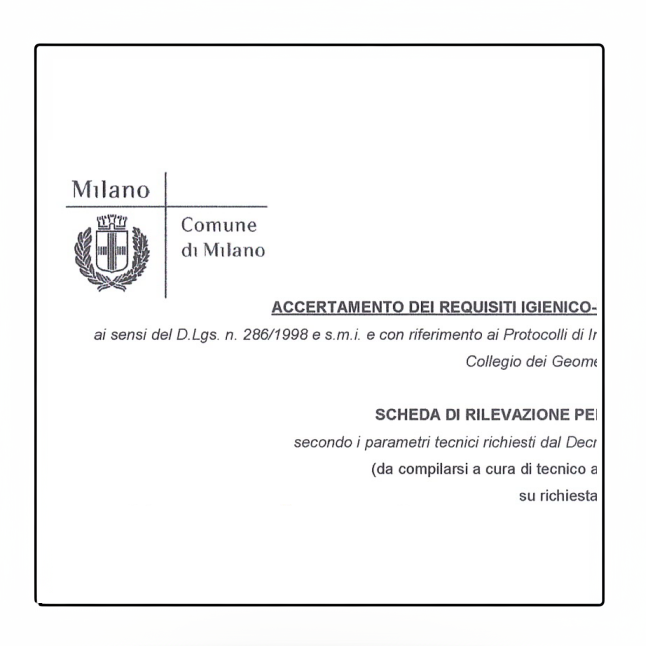 Milano idoneità alloggiativa